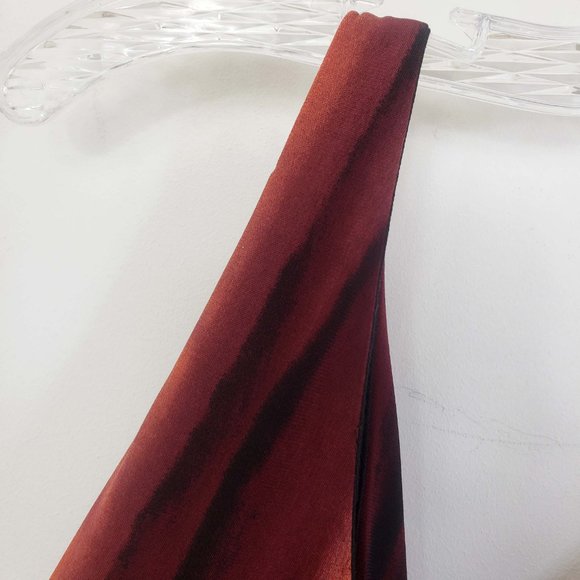 Ronnie Nicole Size 6 Caribbean Sunset Wide Strap Sleeveless Wrap Maxi Dress - Picture 10 of 14